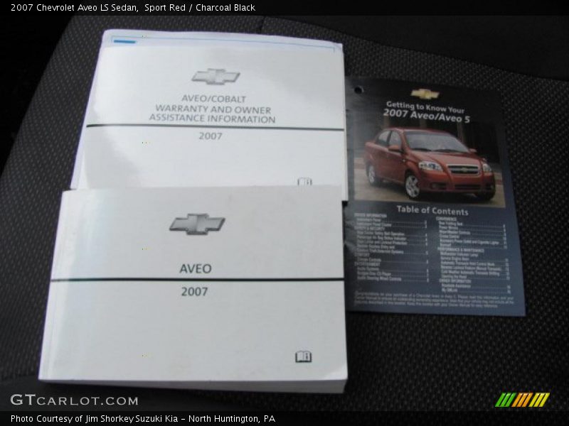 Sport Red / Charcoal Black 2007 Chevrolet Aveo LS Sedan