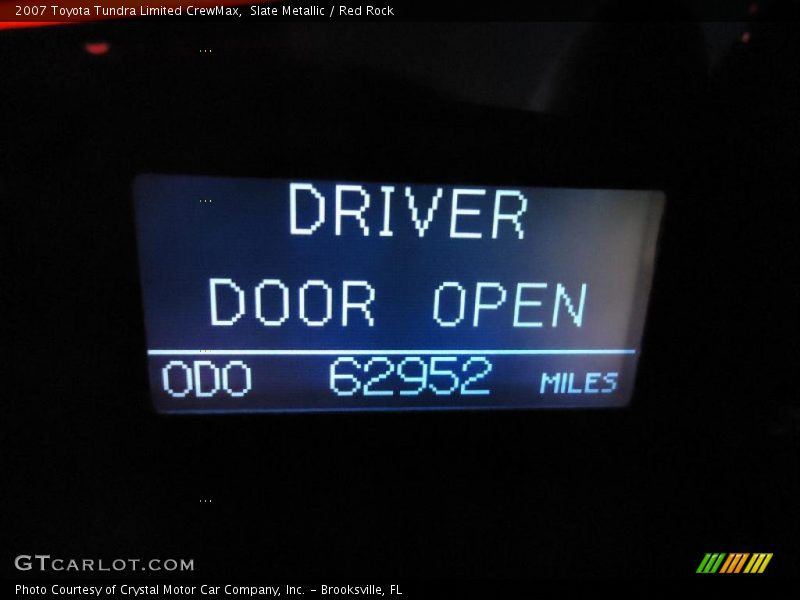 Slate Metallic / Red Rock 2007 Toyota Tundra Limited CrewMax