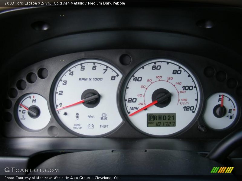 Gold Ash Metallic / Medium Dark Pebble 2003 Ford Escape XLS V6