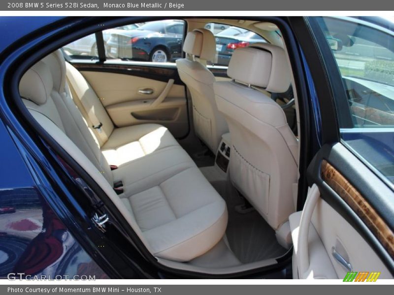 Monaco Blue Metallic / Beige 2008 BMW 5 Series 528i Sedan