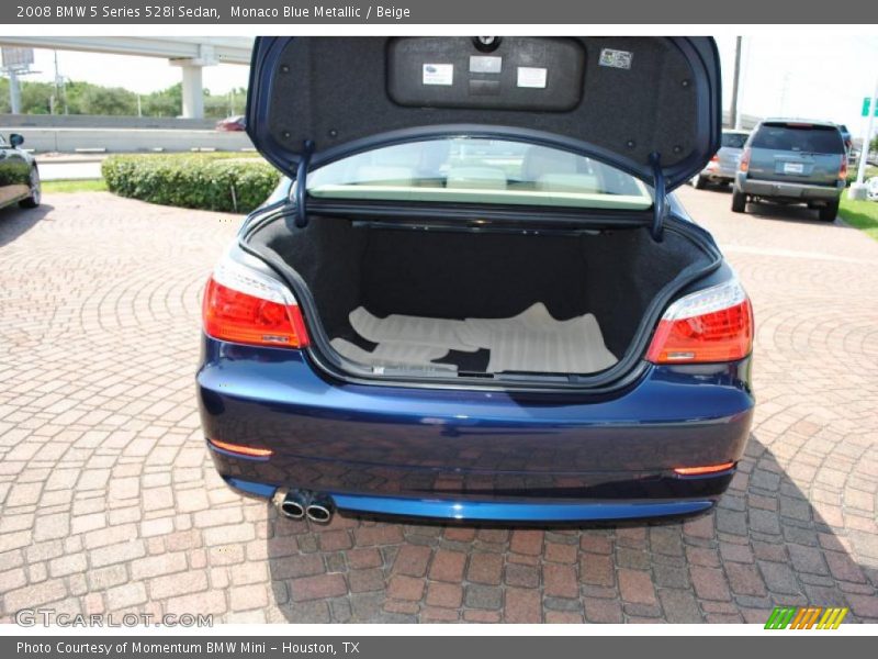 Monaco Blue Metallic / Beige 2008 BMW 5 Series 528i Sedan