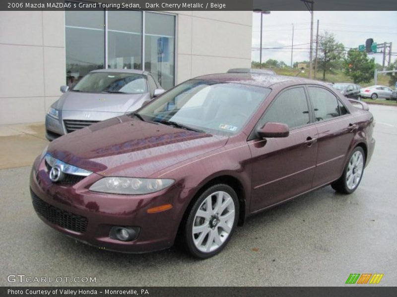 Dark Cherry Metallic / Beige 2006 Mazda MAZDA6 s Grand Touring Sedan