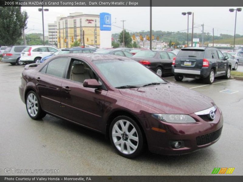 Dark Cherry Metallic / Beige 2006 Mazda MAZDA6 s Grand Touring Sedan