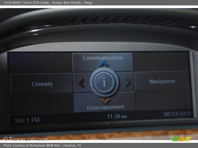 Monaco Blue Metallic / Beige 2008 BMW 5 Series 528i Sedan