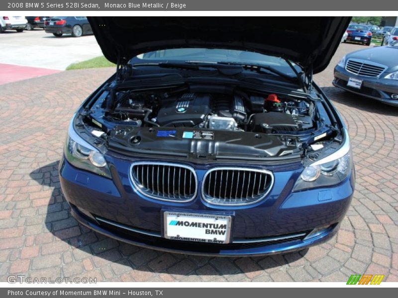 Monaco Blue Metallic / Beige 2008 BMW 5 Series 528i Sedan