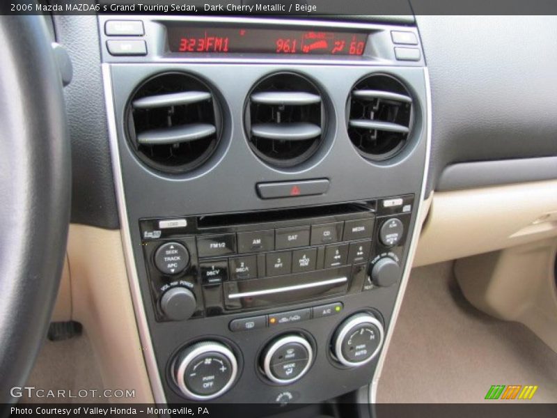 Dark Cherry Metallic / Beige 2006 Mazda MAZDA6 s Grand Touring Sedan