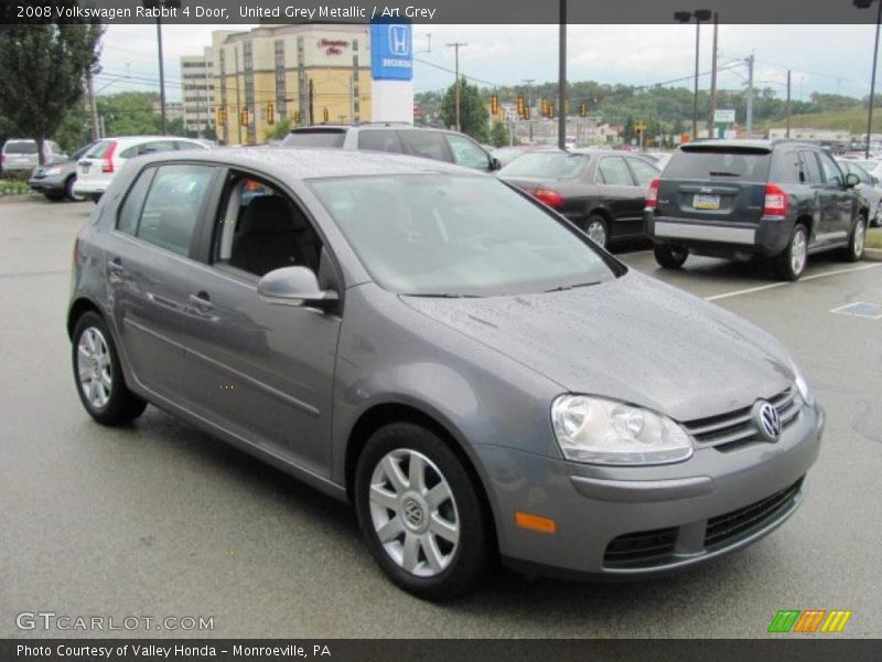 United Grey Metallic / Art Grey 2008 Volkswagen Rabbit 4 Door