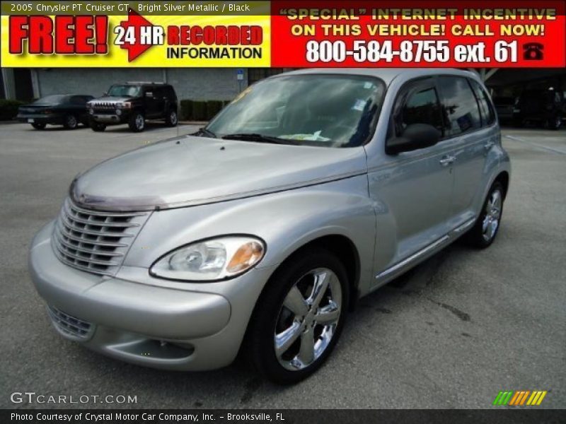 Bright Silver Metallic / Black 2005 Chrysler PT Cruiser GT