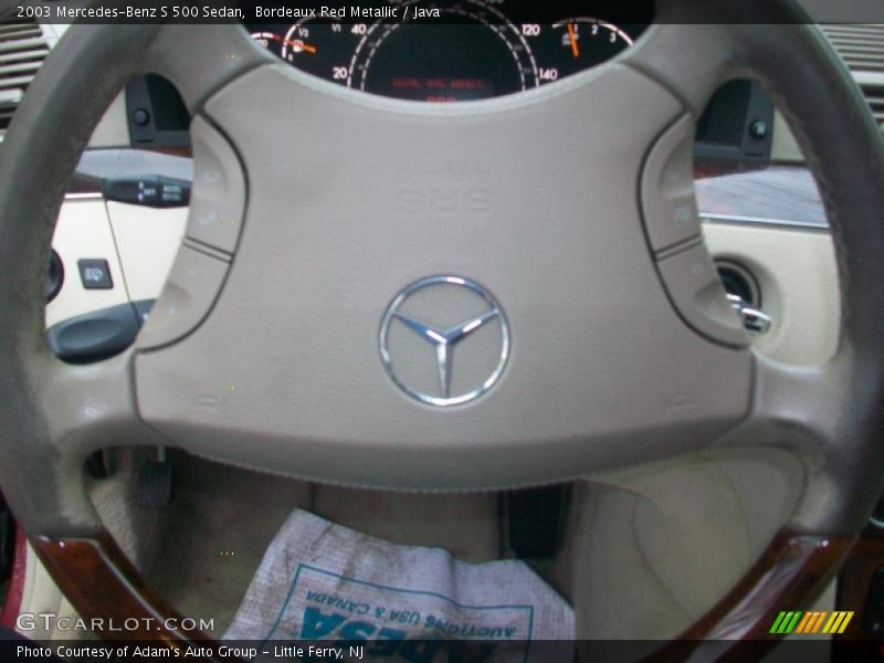 Bordeaux Red Metallic / Java 2003 Mercedes-Benz S 500 Sedan