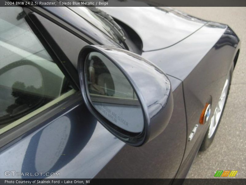 Toledo Blue Metallic / Beige 2004 BMW Z4 2.5i Roadster
