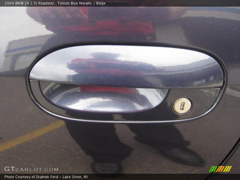Toledo Blue Metallic / Beige 2004 BMW Z4 2.5i Roadster
