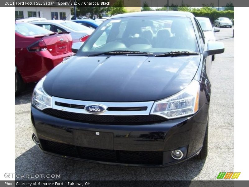 Ebony Black / Charcoal Black 2011 Ford Focus SEL Sedan