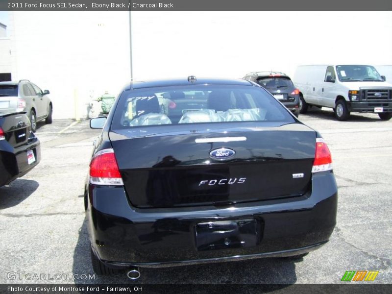 Ebony Black / Charcoal Black 2011 Ford Focus SEL Sedan