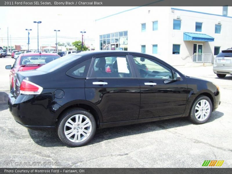 Ebony Black / Charcoal Black 2011 Ford Focus SEL Sedan