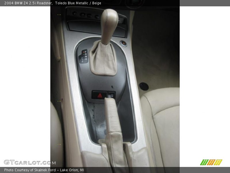 Toledo Blue Metallic / Beige 2004 BMW Z4 2.5i Roadster