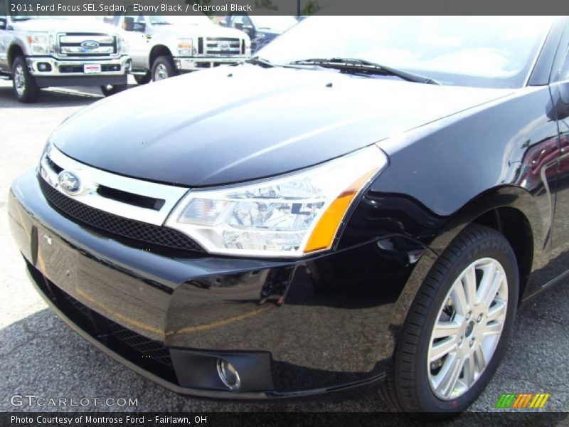 Ebony Black / Charcoal Black 2011 Ford Focus SEL Sedan
