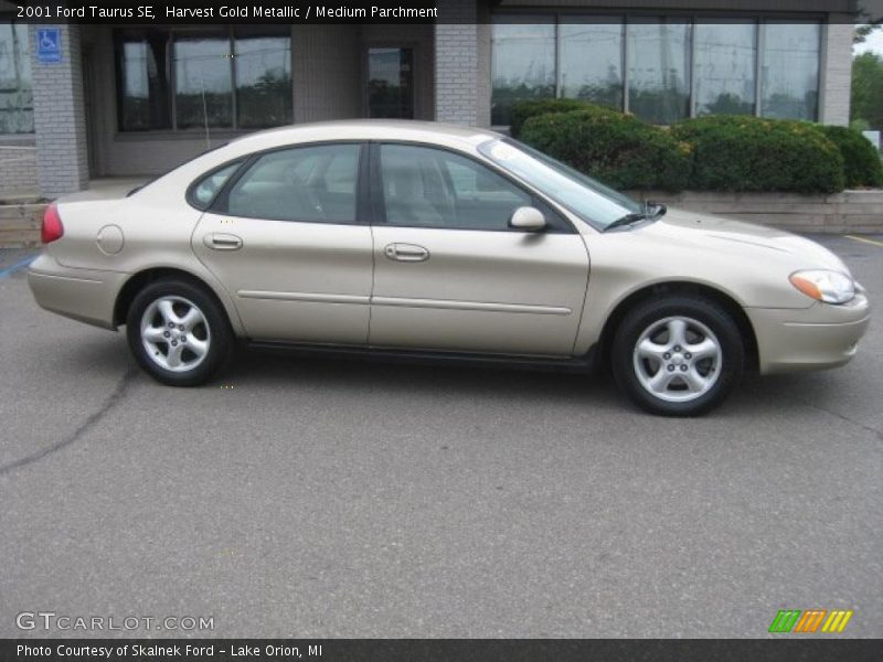 Harvest Gold Metallic / Medium Parchment 2001 Ford Taurus SE