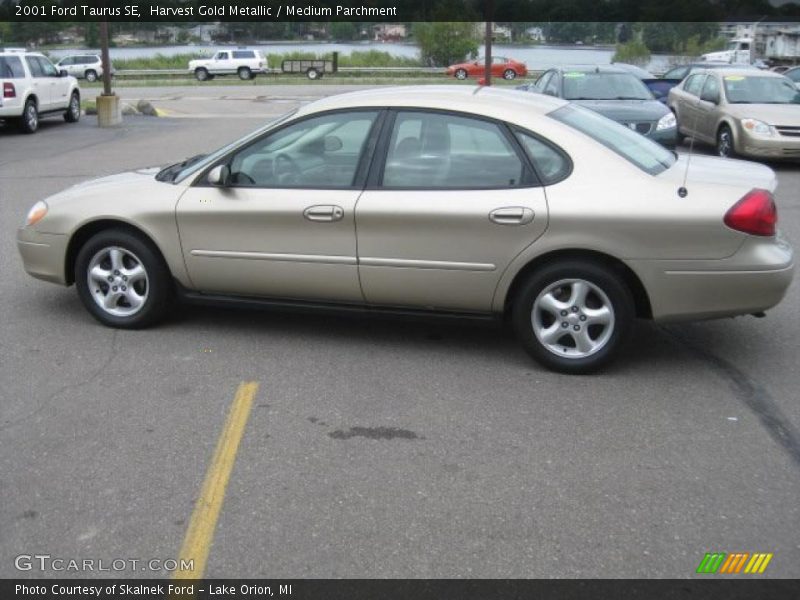 Harvest Gold Metallic / Medium Parchment 2001 Ford Taurus SE