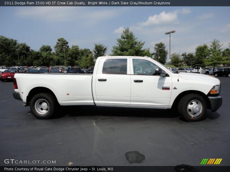 Bright White / Dark Slate Gray/Medium Graystone 2011 Dodge Ram 3500 HD ST Crew Cab Dually