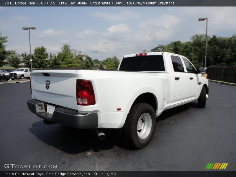 Bright White / Dark Slate Gray/Medium Graystone 2011 Dodge Ram 3500 HD ST Crew Cab Dually