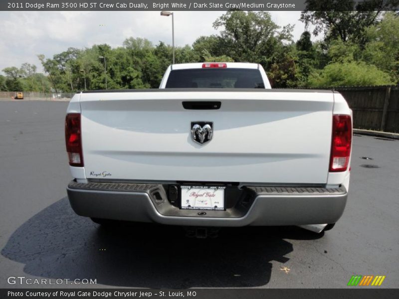 Bright White / Dark Slate Gray/Medium Graystone 2011 Dodge Ram 3500 HD ST Crew Cab Dually