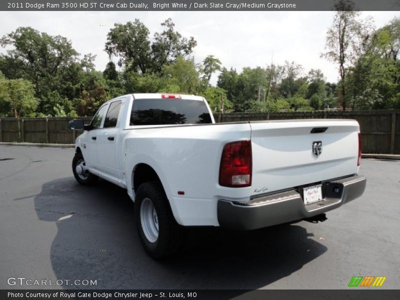 Bright White / Dark Slate Gray/Medium Graystone 2011 Dodge Ram 3500 HD ST Crew Cab Dually