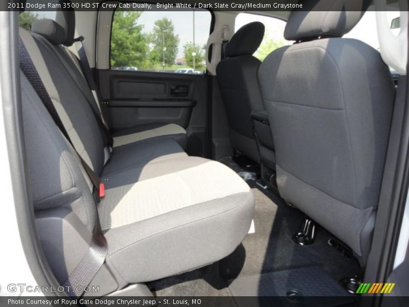 Bright White / Dark Slate Gray/Medium Graystone 2011 Dodge Ram 3500 HD ST Crew Cab Dually