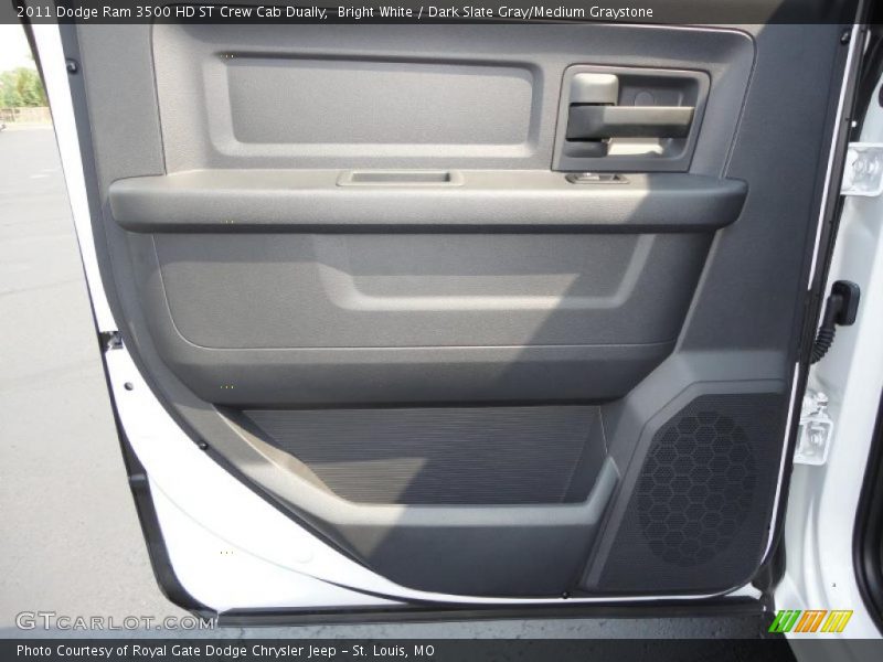 Bright White / Dark Slate Gray/Medium Graystone 2011 Dodge Ram 3500 HD ST Crew Cab Dually