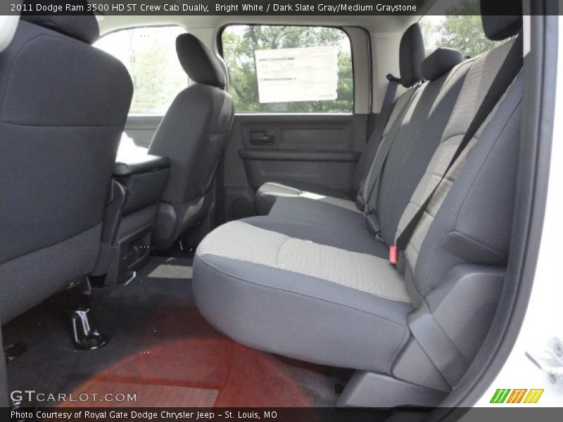 Bright White / Dark Slate Gray/Medium Graystone 2011 Dodge Ram 3500 HD ST Crew Cab Dually