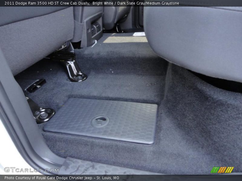 Bright White / Dark Slate Gray/Medium Graystone 2011 Dodge Ram 3500 HD ST Crew Cab Dually