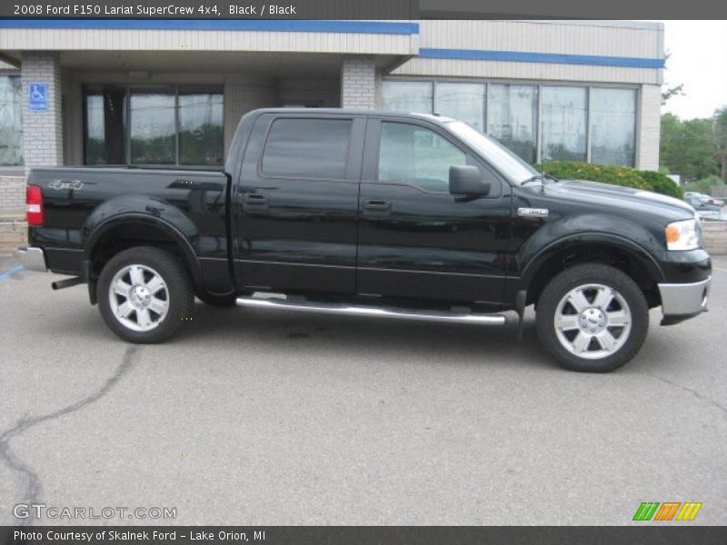 Black / Black 2008 Ford F150 Lariat SuperCrew 4x4
