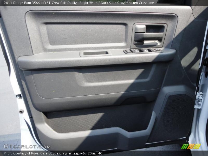 Bright White / Dark Slate Gray/Medium Graystone 2011 Dodge Ram 3500 HD ST Crew Cab Dually