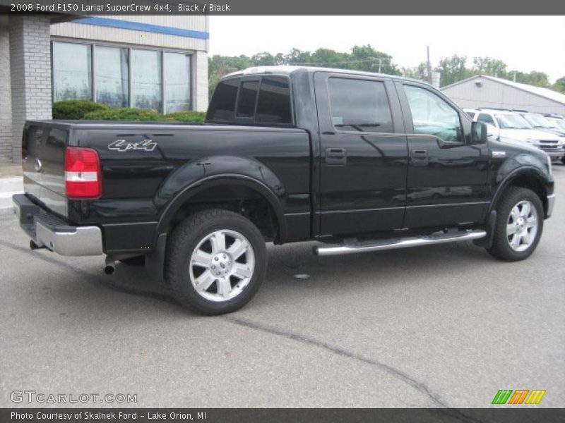 Black / Black 2008 Ford F150 Lariat SuperCrew 4x4