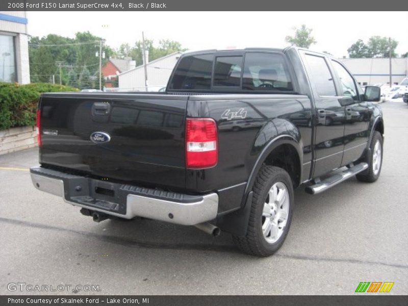 Black / Black 2008 Ford F150 Lariat SuperCrew 4x4