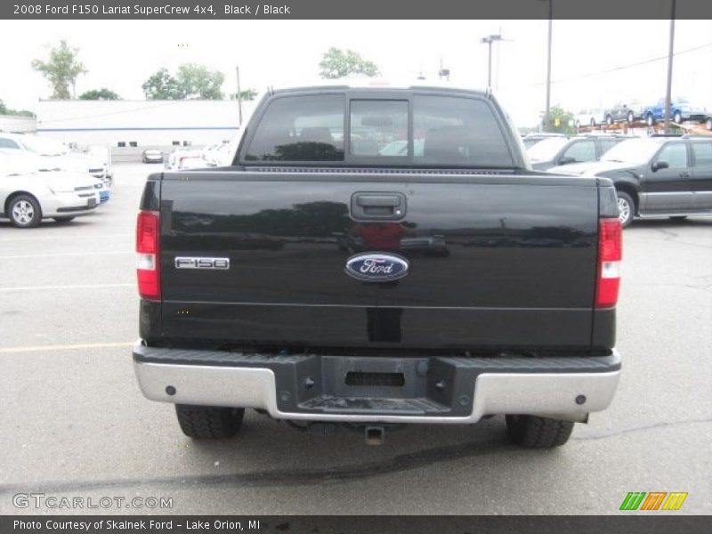 Black / Black 2008 Ford F150 Lariat SuperCrew 4x4