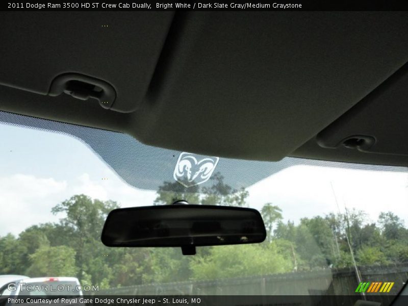 Bright White / Dark Slate Gray/Medium Graystone 2011 Dodge Ram 3500 HD ST Crew Cab Dually