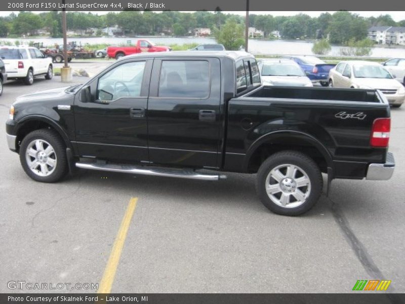 Black / Black 2008 Ford F150 Lariat SuperCrew 4x4