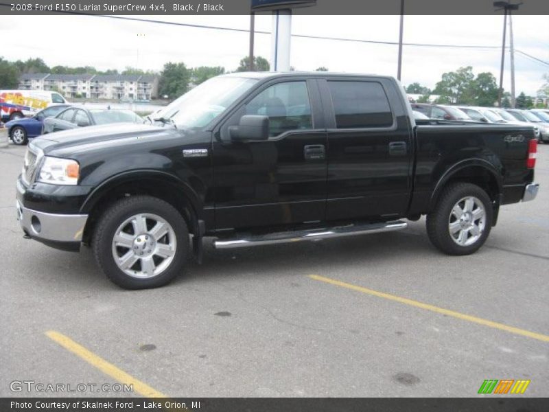 Black / Black 2008 Ford F150 Lariat SuperCrew 4x4