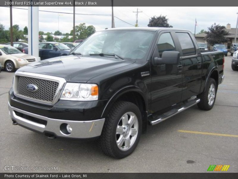 Black / Black 2008 Ford F150 Lariat SuperCrew 4x4