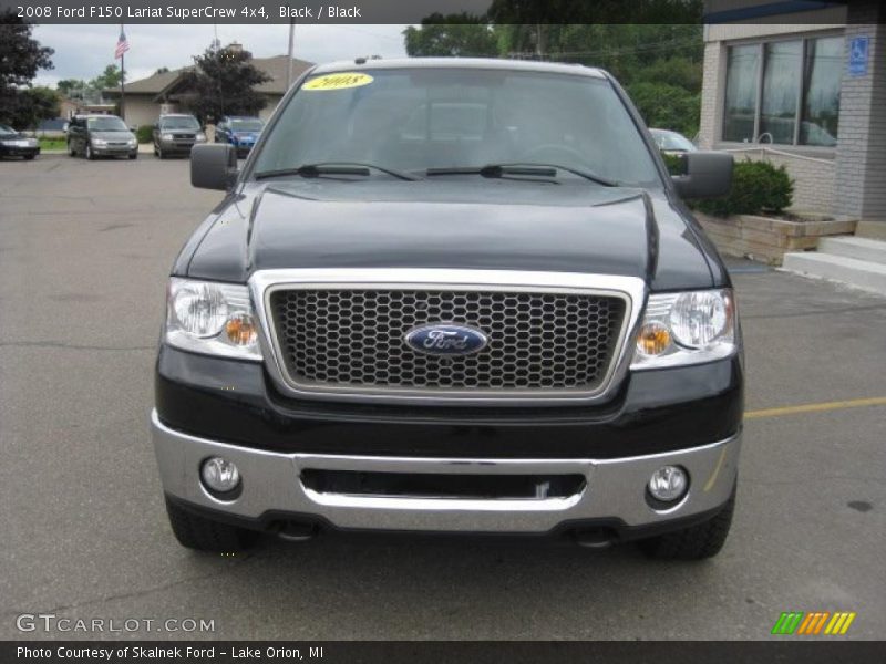 Black / Black 2008 Ford F150 Lariat SuperCrew 4x4