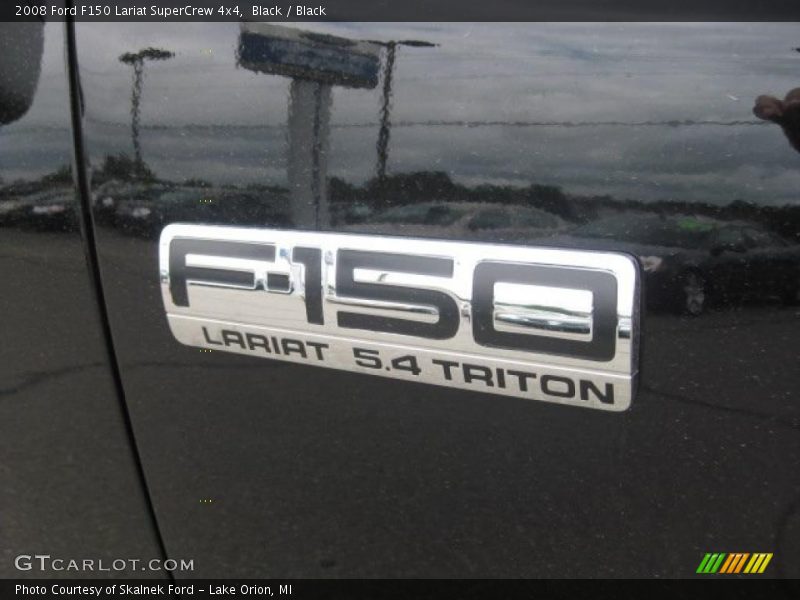 Black / Black 2008 Ford F150 Lariat SuperCrew 4x4