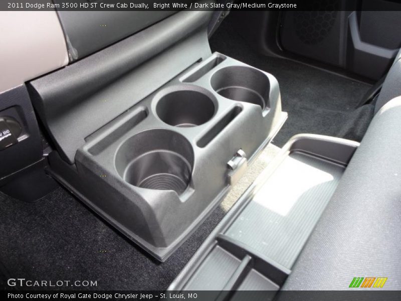 Bright White / Dark Slate Gray/Medium Graystone 2011 Dodge Ram 3500 HD ST Crew Cab Dually