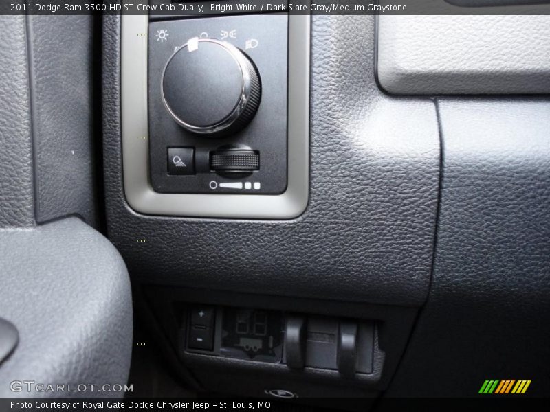 Bright White / Dark Slate Gray/Medium Graystone 2011 Dodge Ram 3500 HD ST Crew Cab Dually
