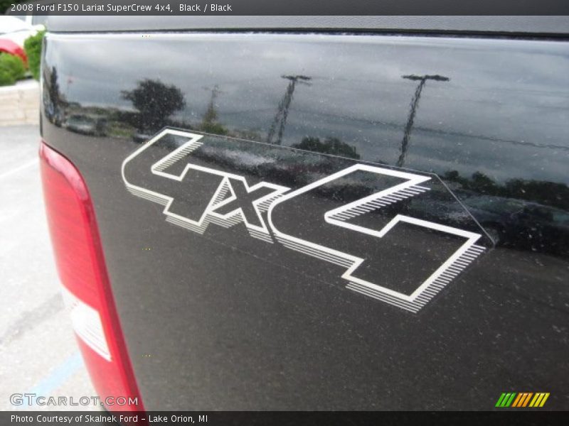 Black / Black 2008 Ford F150 Lariat SuperCrew 4x4