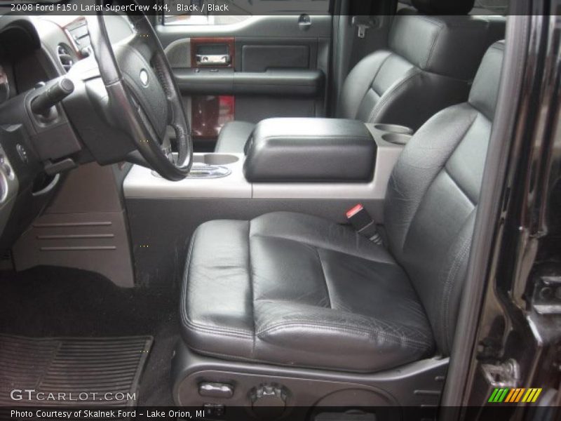 Black / Black 2008 Ford F150 Lariat SuperCrew 4x4