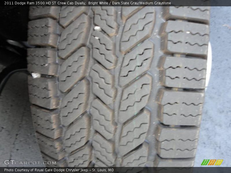 Bright White / Dark Slate Gray/Medium Graystone 2011 Dodge Ram 3500 HD ST Crew Cab Dually