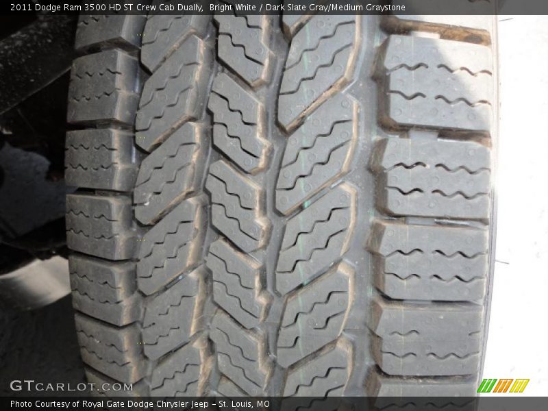 Bright White / Dark Slate Gray/Medium Graystone 2011 Dodge Ram 3500 HD ST Crew Cab Dually