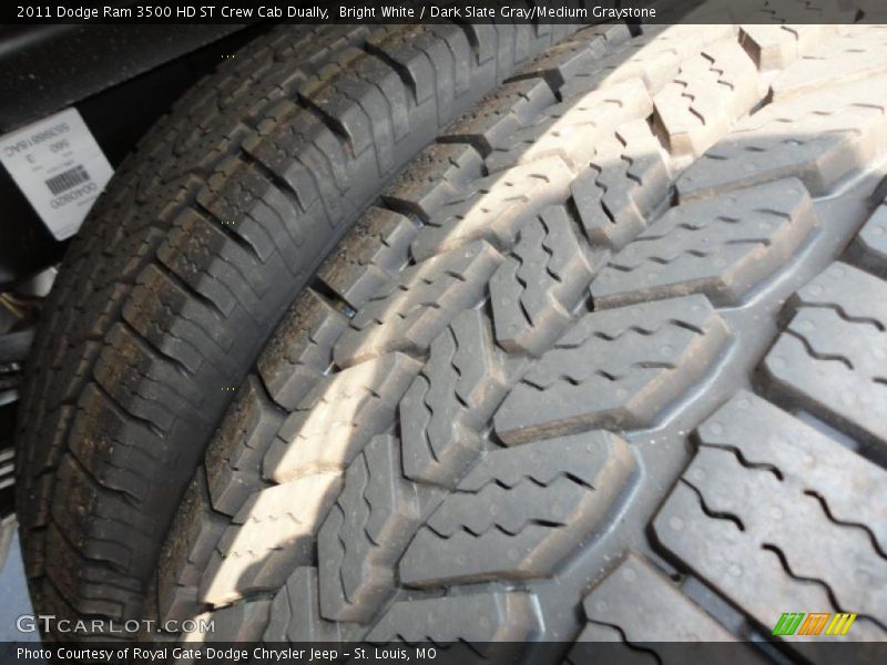 Bright White / Dark Slate Gray/Medium Graystone 2011 Dodge Ram 3500 HD ST Crew Cab Dually
