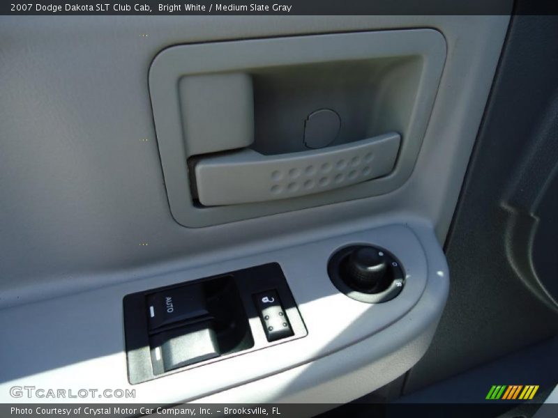 Bright White / Medium Slate Gray 2007 Dodge Dakota SLT Club Cab