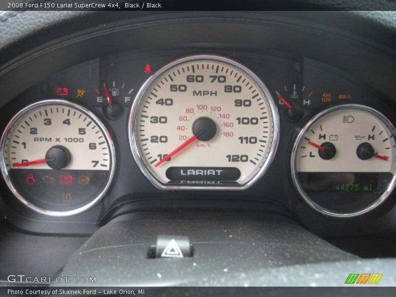 Black / Black 2008 Ford F150 Lariat SuperCrew 4x4